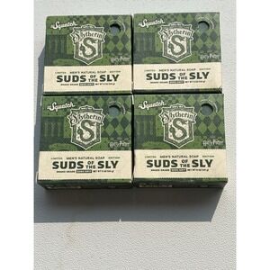 Pack‎ of 4 Dr. Squatch Mens Soap Slytherin Harry Potter Grit of the Genius